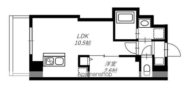 リヴシティ横浜末吉町弐番館(1LDK/10階)の間取り写真