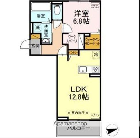 ルアナハイム(1LDK/3階)の間取り写真