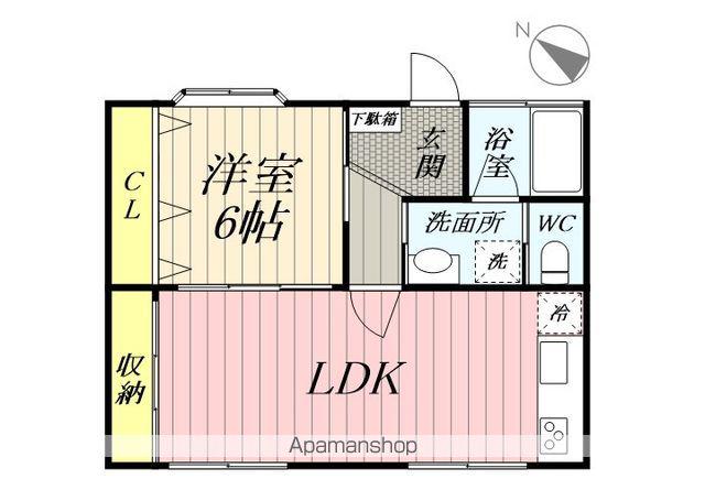 エクセレントメゾン(1LDK/1階)の間取り写真