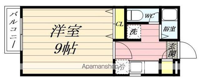 プリマベーラ上杉(1K/1階)の間取り写真