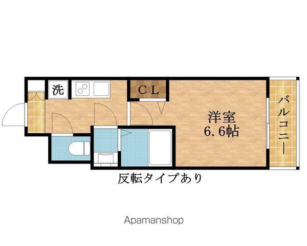 スワンズシティ大阪クレアスト(1K/7階)の間取り写真