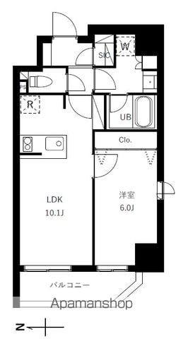 グランジット蔵前(1LDK/6階)の間取り写真