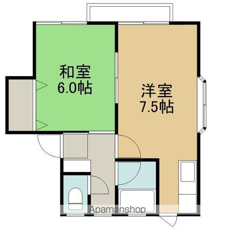 プレザントハウスMⅡ(1LDK/1階)の間取り写真
