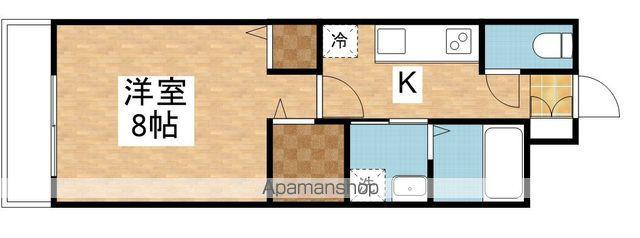 ファーストクラス白新町(1K/1階)の間取り写真