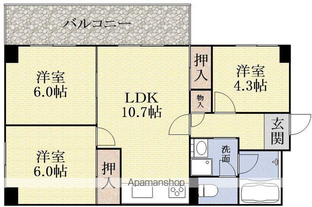 シャトー新大阪(3LDK/7階)の間取り写真