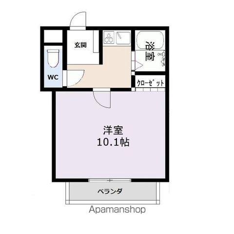セレクト I(1K/2階)の間取り写真