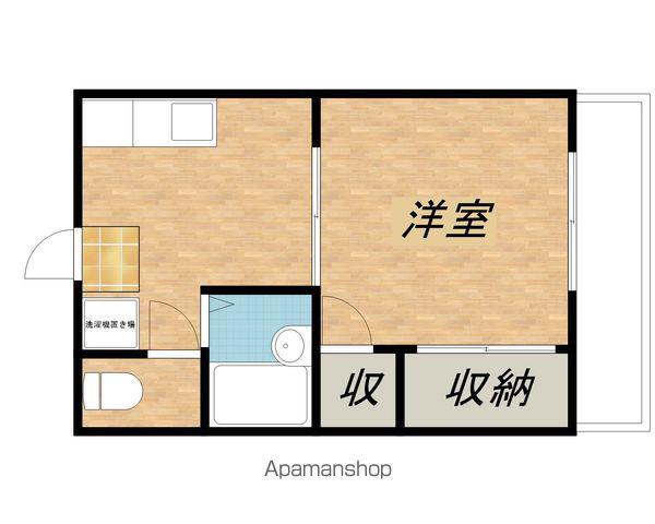 K-ARK4(1K/1階)の間取り写真