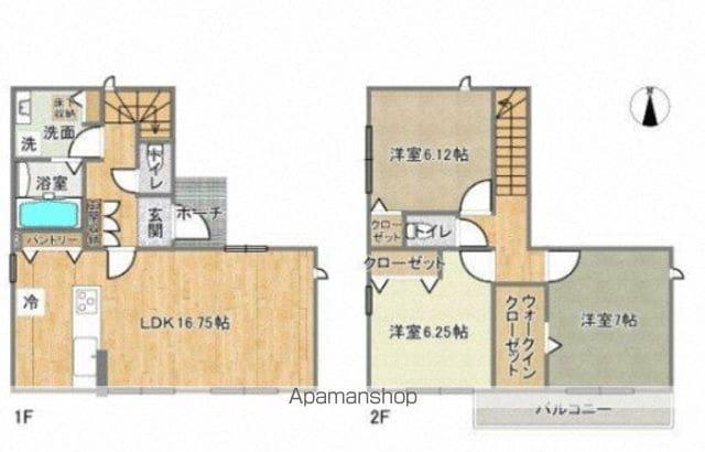 東海道本線 高塚駅 徒歩11分 2階建 築2年(3LDK)の間取り写真