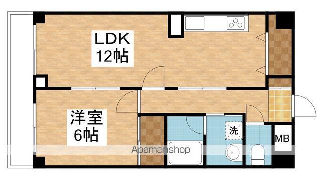 グランデ逢谷内(1LDK/2階)の間取り写真