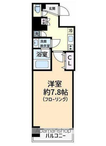 TRANCIEL小岩(1K/5階)の間取り写真
