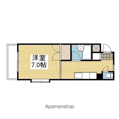 ベルシャトー(1K/3階)の間取り写真