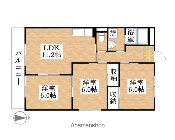エスポワール(3LDK/3階)の間取り写真