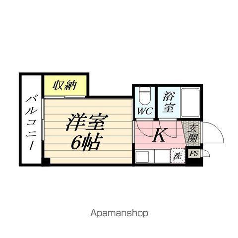 エクレール上大岡(1K/3階)の間取り写真