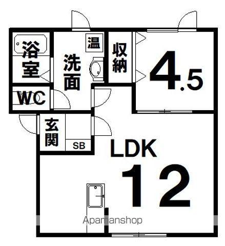 SOARERⅡ(1LDK/2階)の間取り写真