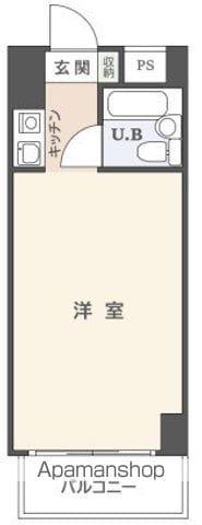 ダイヤアクティ三軒茶屋(ワンルーム/2階)の間取り写真
