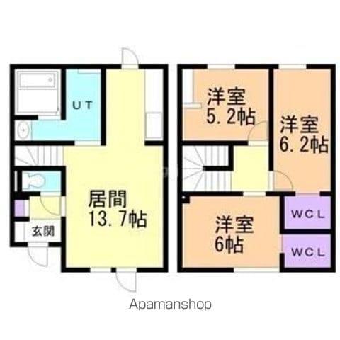 フォータウン A棟(3LDK)の間取り写真