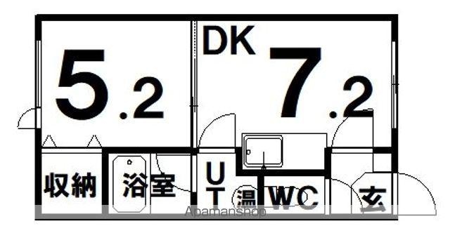 ピュア2000 BY URBAN(1DK/1階)の間取り写真