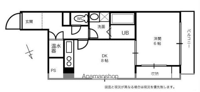 JKハイム(1DK/7階)の間取り写真