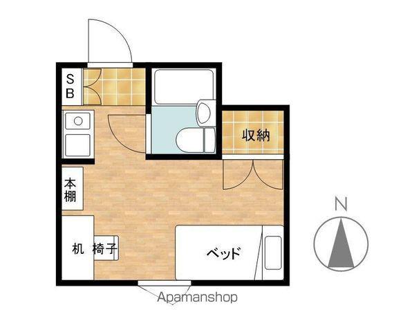 ライザ武蔵境(ワンルーム/6階)の間取り写真