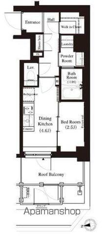 アーバンパーク江古田の森(1DK/6階)の間取り写真