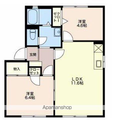 フォーレス森林公園(2LDK/1階)の間取り写真