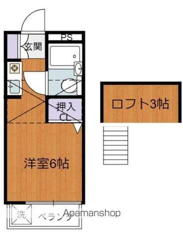GRACE HOUSE(ワンルーム/2階)の間取り写真