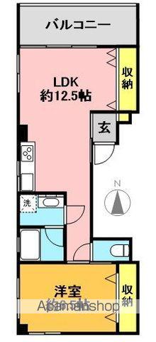 シャトレー松濤(1LDK/3階)の間取り写真