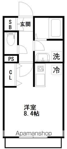V-ROOM1(ワンルーム/1階)の間取り写真