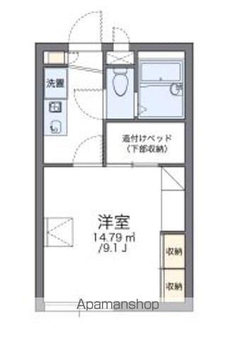 レオパレスCOMODOⅠ(1K/2階)の間取り写真