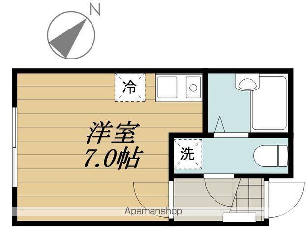 レントハウスFUSSA860(ワンルーム/1階)の間取り写真
