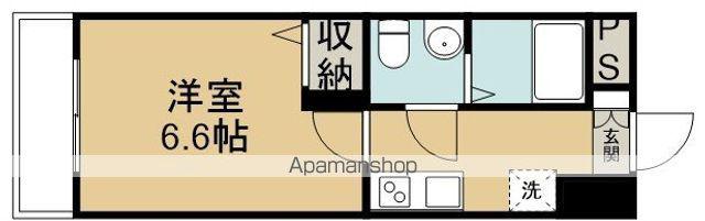 FILLE FLATS 南大塚(1K/1階)の間取り写真