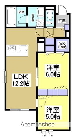 レジデンスリノア(2LDK/1階)の間取り写真