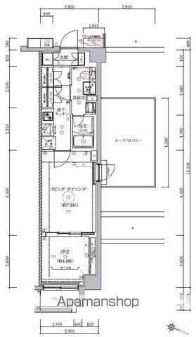 WEAVE BASE -ITABASHI HONCHO(1LDK/8階)の間取り写真