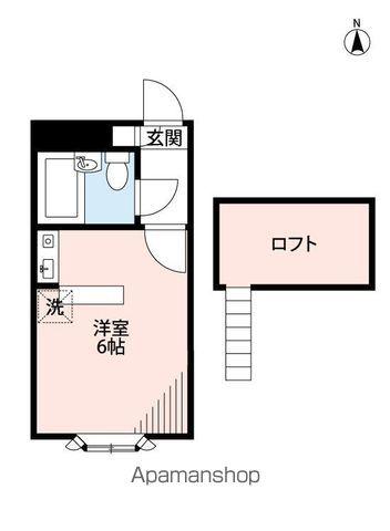 ベルピア・常盤平第11-1(ワンルーム/1階)の間取り写真