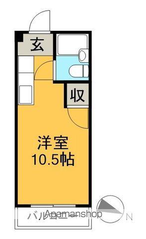 レジデンス優美Ⅰ(ワンルーム/4階)の間取り写真