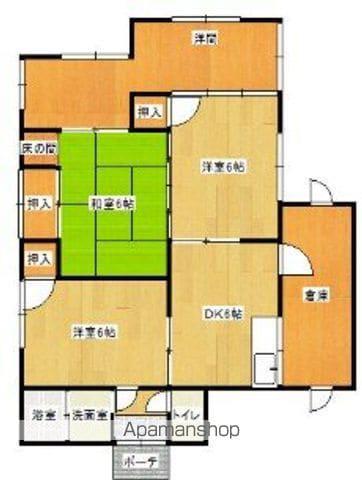 筑肥線 筑前前原駅 徒歩28分 1階建 築42年(4DK)の間取り写真