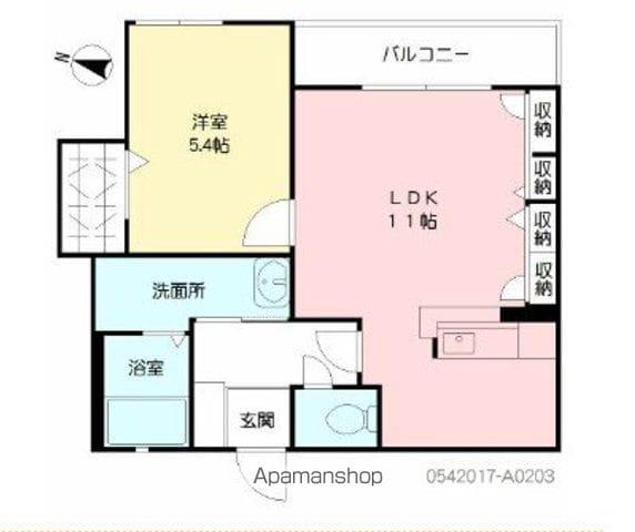 大分県別府市 2階建 築20年(1LDK/2階)の間取り写真
