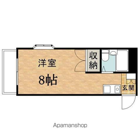 グランラパン(ワンルーム/4階)の間取り写真