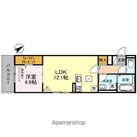 SPARSA(1LDK/1階)の間取り写真