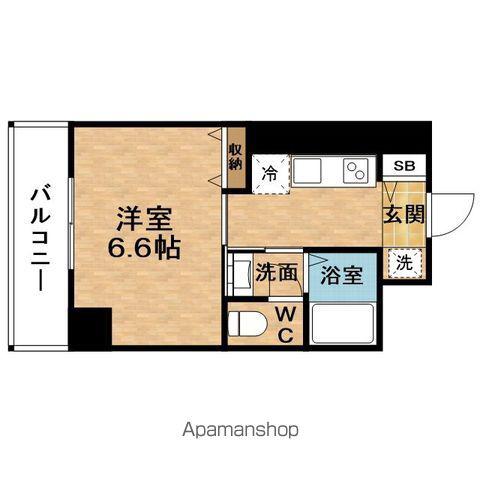 OASE梅田東(1K/2階)の間取り写真