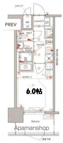 MAXIV新栄(1K/4階)の間取り写真