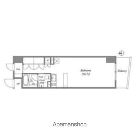 エスティメゾン葵(ワンルーム/8階)の間取り写真