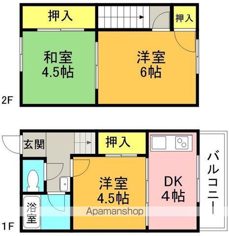メゾン・モコ(3DK/1階)の間取り写真