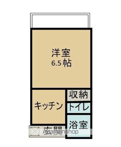 イーグルハイツ(1K/2階)の間取り写真