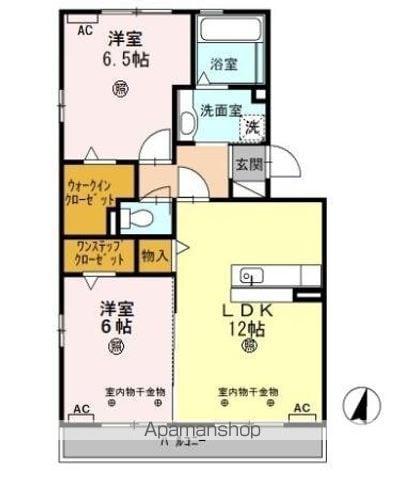 フォレストパーク(2LDK/3階)の間取り写真