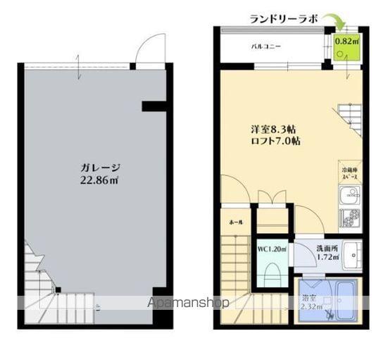 SKガレジオ馬込沢Ⅱ(ワンルーム/1階)の間取り写真