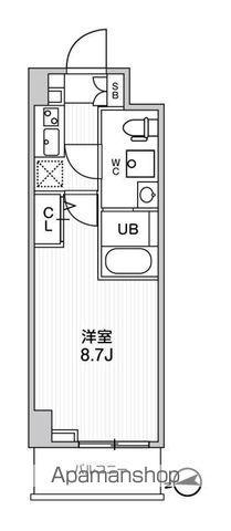 ジェノヴィア新高島平スカイガーデン(1K/7階)の間取り写真