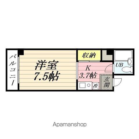 プルミエール青山(ワンルーム/2階)の間取り写真