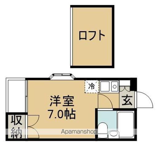 THE COMFORT RESIDENCE東小金井(ワンルーム/2階)の間取り写真