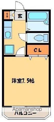 グランテージ加納(1K/2階)の間取り写真
